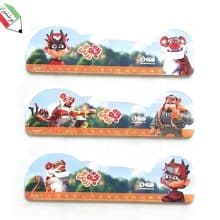 خط کش 15 سانتی چوبی طرح بچه زرنگ قندون 50026