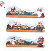 خط کش 15 سانتی چوبی طرح بچه زرنگ قندون 50026