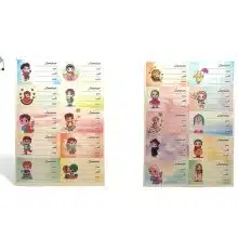 برچسب اسم و فامیل کتیبه 9531