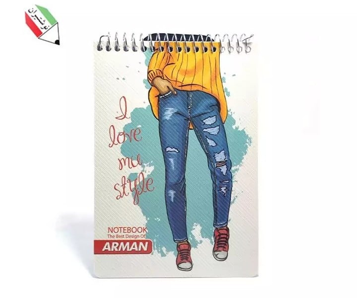 دفترچه یادداشت طرح فانتزی سایز 1.8 آرمان