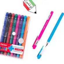 پک خودکار 8 رنگ بدنه جیر نوک 1 پنتر