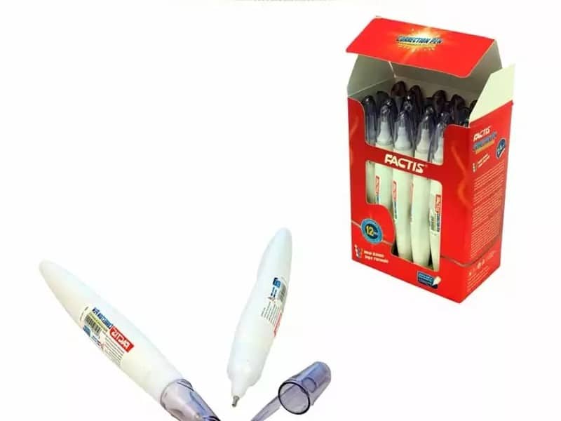 لاک غلط گیر قلمی 12 میل بدنه سفید فکتیس 1658