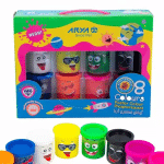 گواش نقاشی 8 رنگ فسفری آریا 1686