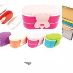 ظرف غذا دو طبقه خرسی فرمی نو 8083