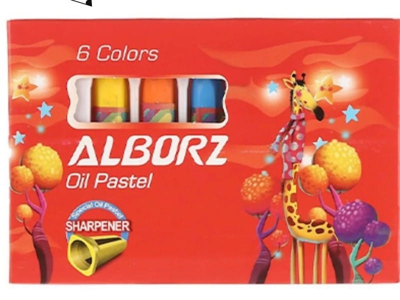 پاستل 6 رنگ جعبه مقوایی البرز 26018