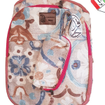 کوله دو خانه با جامدادی طرح نگار چارقد 72056