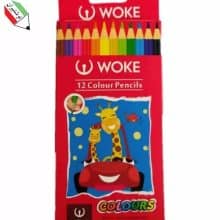 مداد رنگی 12 شش گوش جعبه مقوایی ووک