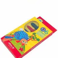 مداد شمعی 6 رنگ کرایون آریا 1688 و 26011