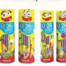مداد رنگی 12 رنگ استوانه ای آریا 25012