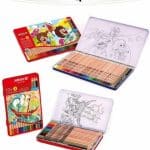 مداد رنگی 24 به علاوه 3 رنگ جعبه فلزی آریا 1040