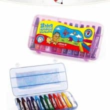 پاستل نقاشی 12 رنگ کیف طلقی آریا 1242