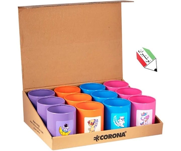 جاقلمی فانتزی تمام فلزی پاستلی کرونا