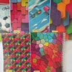 دفتر 100 برگ جلد طلقی فنری طرح دار یاس بهشت کد 2320