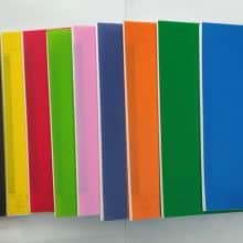 دفتر 80 برگ تک خط فنری جلد طلقی رنگی یاس بهشت کد 63173