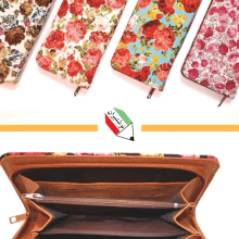 کیف پول دستی طرح گل ریحان بهشت 184