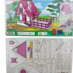 پازل چوبی 3 بعدی کلبه جنگلی ارغنون کد 028023