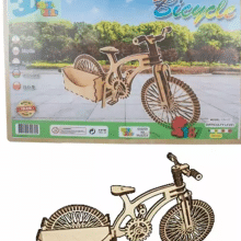 پازل چوبی 3 بعدی طرح دوچرخه ارغنون کد 038026