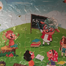 پازل 24 تکه فومی طرح مل مل معلم