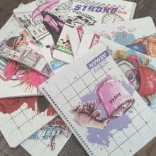 دفتر 80 برگ تک خط فنری جلد طلقی کلاسیک آرمان 1013