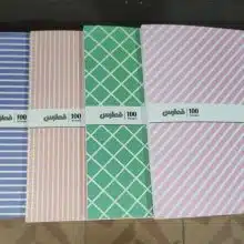 دفتر تک خط 100برگ ته چسب جلد گلاسه فطرس