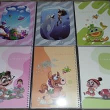 دفتر تک خط50برگ فنری حاشیه دار جلد شده ایندربورد کودکانه لیمو 2862