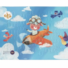 پازل فومی طرح مل مل در هواپیما سیمی 38040