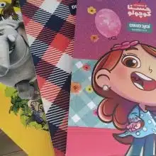 دفتر نقاشی 50 برگ ته چسب جلد گلاسه طرح فانتزی امید دیمو 2720