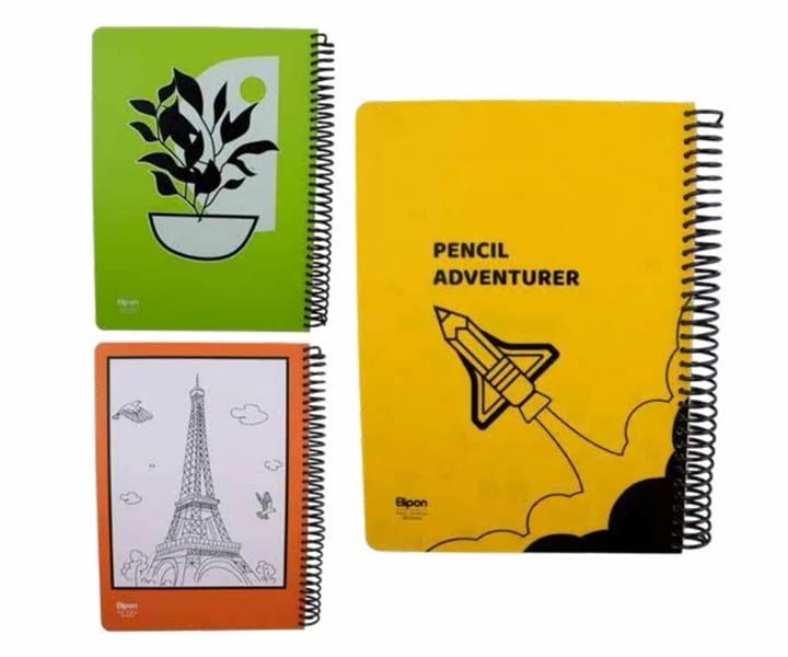 دفتر 100 برگ تک خط فنری جلد P.P طرح فانتزی الیپون کد 63166 دفتر 100 برگ تک خط فنری جلد P.P طرح فانتزی الیپون کد 63166