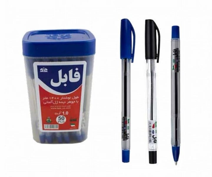 خودکار فابل مشکی بدنه کریستال نوک 1 کد 13106 خودکار فابل مشکی بدنه کریستال نوک 1 کد 13106