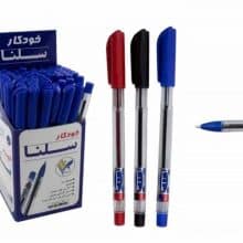 خودکار سلنا مشکی بدنه کریستال نوک 1 کد 13100