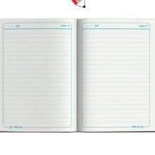 دفتر مشق ته چسب 50 برگ جلد مقوا گلاسه طرح نقشه ایران یاس بهشت 54407 و 63168