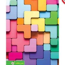 دفتر مشق ته چسب 50 برگ جلد مقوا گلاسه طرح روبیکو یاس بهشت 54407 و 63169