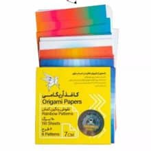 کاغذ اریگامی 7 سانت طرح رنگین کمان پیشگامان 8064 و 68031