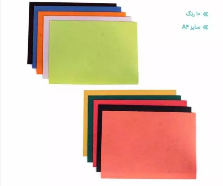 نمد پارچه ای 10 رنگ سایز A3 ویان 8019 نمد پارچه ای 10 رنگ سایز A3 ویان 8019