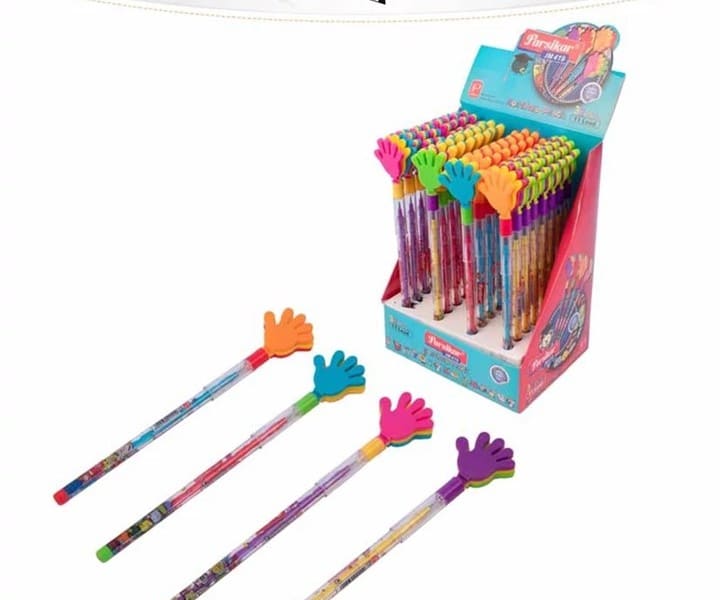 مداد فشنگی طرح دست پارسیکار 1695 مداد فشنگی طرح دست پارسیکار 1695