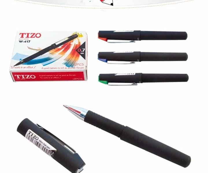 روان نویس کوتاه مشکی نوک 0.7 تیزو 1640