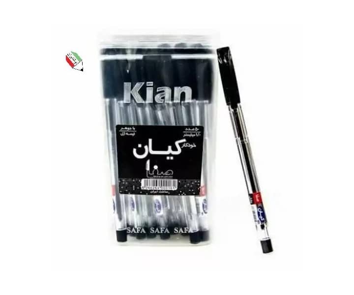 خودکار مشکی بدنه کریستال نوک 0.7 میلیمتر کیان 13044