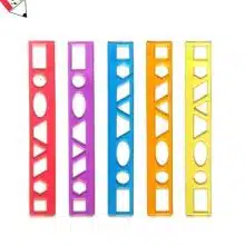 خط کش 20 سانت ژله ای شابلون دار فرمی نو 39046