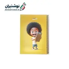 دفتر 50 برگ تک خط فنری جلد گلاسه فطرس 4