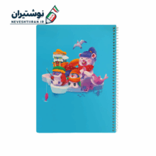 دفتر تک خط 50 برگ فنری جلد ایندربرد طرح فانتزی نیلن 63295 کد 9