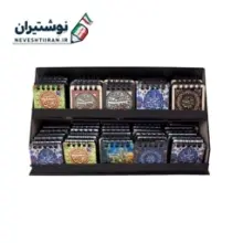 دفتر یادداشت کوچک چوبی سایز 5*5 مربع مدل BB02 دکمه