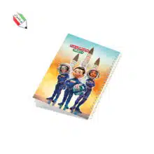 دفتر 50 برگ تک خط فنری مجلد طرح نوید طرفه کد 1