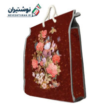 ساک سه بعدی بزرگ مخمل پورش آستر دار طرفه کد 2