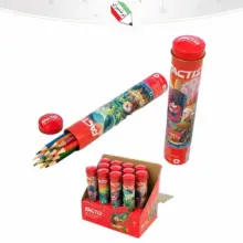 مداد رنگی 12 رنگ قوطی گرد استوانه ای فکتیس 1679