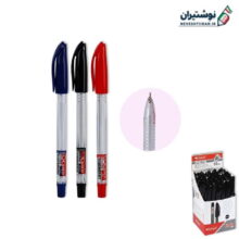 خودکار آبی نوک 0.7 و 1 میلی بدنه کریستال آفیس کنکو 13147