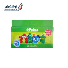 خمیر بازی 12 رنگ جعبه مقوایی مدل 1218 پالمو 27044