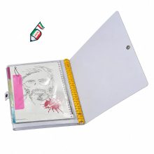 کلاسور 26 حلقه 100 برگ قفل پلاستیکی طلقی پاستلی شهدا پرسام
